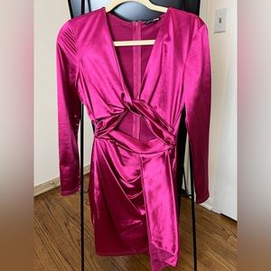 Fashion Nova pink party dress size small